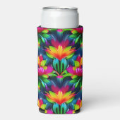 Farbige Lotusblumen Selters Dosenkühler (Seltzer Vorderseite)