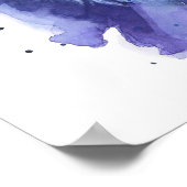 Farbige Löwen-Wasserfarben-Kunst Poster (Ecke)