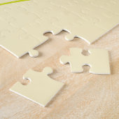 Farbige Löwenzahnblumen, Streifen, Boho-Abstrakt Puzzle (Seite)