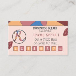 Farbige Loyalitätskarte mit Logo Treuekarte