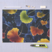 Farbige Luminogram Ginkgo Blätter Decoupage / Seidenpapier (Handwerk)