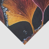 Farbige Luminogram Ginkgo Blätter Decoupage / Seidenpapier (Detail)