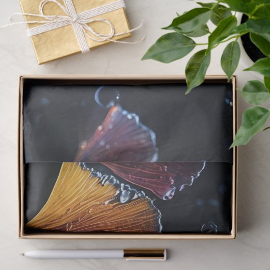 Farbige Luminogram Ginkgo Blätter Decoupage / Seidenpapier (Geschenk)