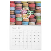 Farbige Macaron-Malerei Kalender (Feb 2027)