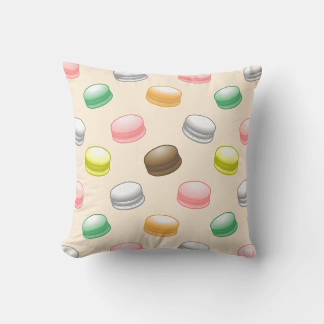 Farbige Macarons Kissen (Vorderseite)