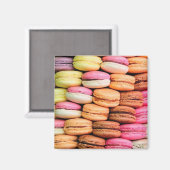 Farbige Macarons Magnet (Vorderseite/Rückseite)