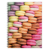 Farbige Macarons Notizblock (Vorderseite)