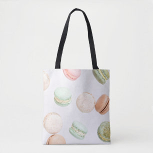 Farbige Macarons: Süßer fallender Muster. Tasche