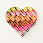 Farbige Macaroons Quirky Notizblock (Rückseite)