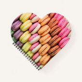 Farbige Macaroons Quirky Notizblock (Vorderseite)