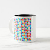 Farbige Mahlzeiten Zweifarbige Tasse (Vorderseite Links)