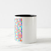 Farbige Mahlzeiten Zweifarbige Tasse (Mittel)