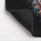 Farbige Mal-Spritz-Kricket-T-Kunst-Grafik Mousepad (Ecke)