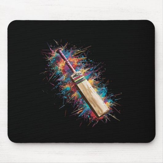 Farbige Mal-Spritz-Kricket-T-Kunst-Grafik Mousepad (Vorne)