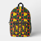 Farbige Malerei Abstrakt Bedruckter Rucksack (Vorderseite)