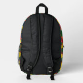 Farbige Malerei Abstrakt Bedruckter Rucksack (Rückseite)