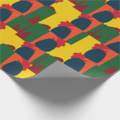 Farbige Malerei Abstrakt Geschenkpapier (Ecke)