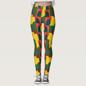 Farbige Malerei Abstrakt Leggings (Vorderseite)