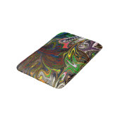 Farbige Malerei | Abstrakte Kunstkunst Badematte (Schrägansicht)