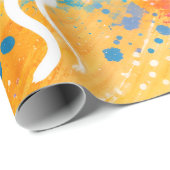 Farbige Malerei Geschenkpapier (Rolleneckpunkt)