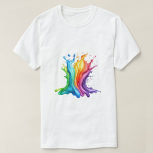 Farbige Malerei Konzept Künstlerisches Design T-Shirt