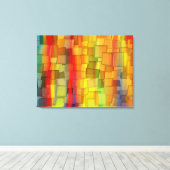 FARBIGE MALEREI REGENBOGEN KUNST 3 LEINWANDDRUCK (Insitu (Holzboden))