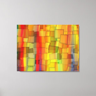 FARBIGE MALEREI REGENBOGEN KUNST 3 LEINWANDDRUCK