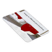 Farbige, malerische Winterschneebauernfarm Magnet (Rechte Seite)