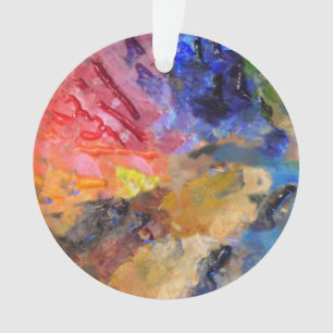 Farbige Malerpalette Ornament