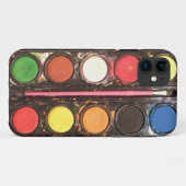 Farbige Malfarbenbox des Künstlers Case-Mate iPhone Hülle (Rückseite (Horizontal))