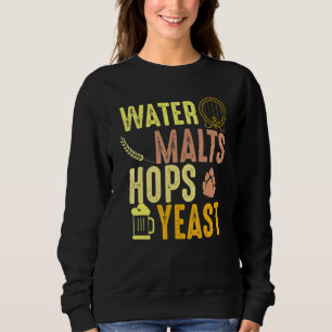 Farbige Malzen, hausgemachte Getränke für Bier Sweatshirt