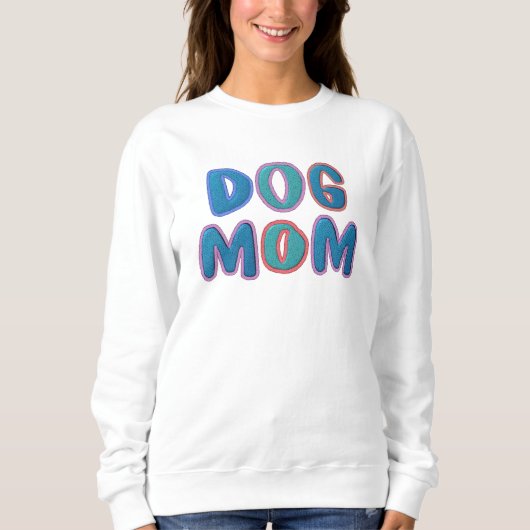 Farbige Mama für Hunde Sweatshirt (Vorderseite)