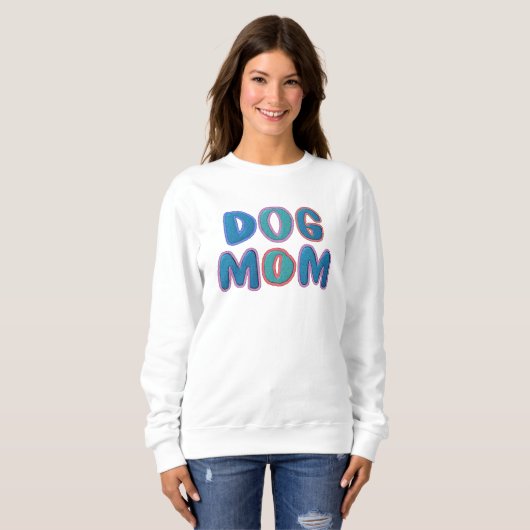 Farbige Mama für Hunde Sweatshirt (Vorne ganz)