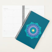 Farbige Mandala auf blauem Hintergrund Planer (Anzeige)