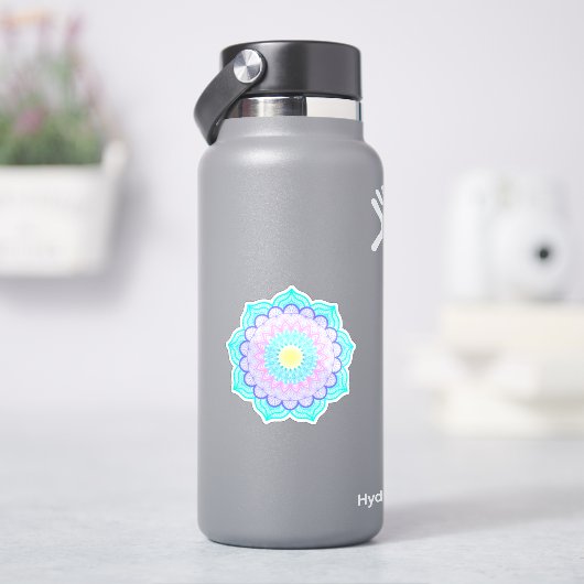 Farbige Mandala Aufkleber (HydroFlask)