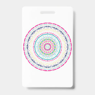 farbige Mandala Ausweis