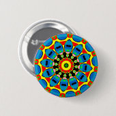 Farbige Mandala Button (Vorne & Hinten)