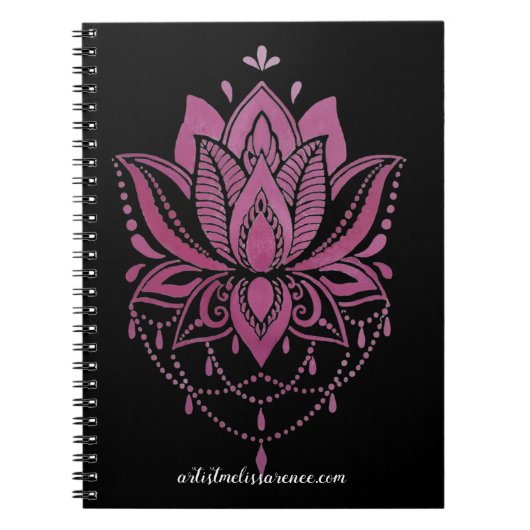 Farbige Mandala Design Notes für Notebook Notizblock (Vorderseite)