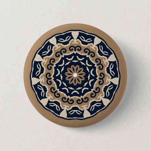Farbige Mandala-Designtaste Button (Vorderseite)