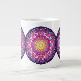 Farbige Mandala Jumbo-Tasse