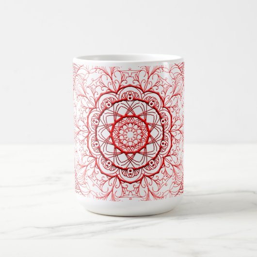 Farbige Mandala Kaffeetasse (Mittel)