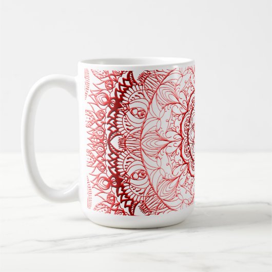 Farbige Mandala Kaffeetasse (Links)