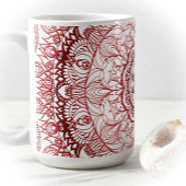 Farbige Mandala Kaffeetasse