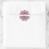 Farbige Mandala-Personalisierte Aufkleber (Tasche)