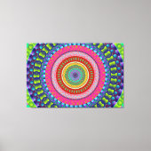 Farbige Mandala Stretched Canvas Print Leinwanddruck (Vorderseite)
