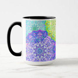 Farbige Mandala Tasse