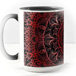 Farbige Mandala Tasse