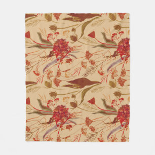 Farbige Mandala, vintage-ethnisches Muster. Fleecedecke