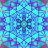 Farbige Mandala-Vinyl-Aufkleber Aufkleber (Vorderseite)