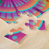 Farbige Mandalase Fraktal abstrakte Mustergestaltu Puzzle (Seite)